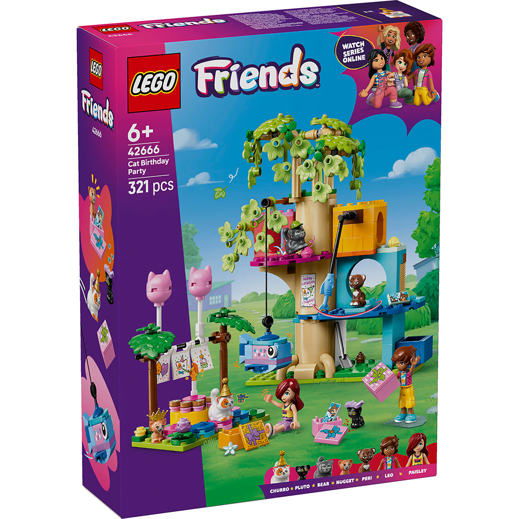 LEGO® Friends, Cat Birthday Party and Treehouse