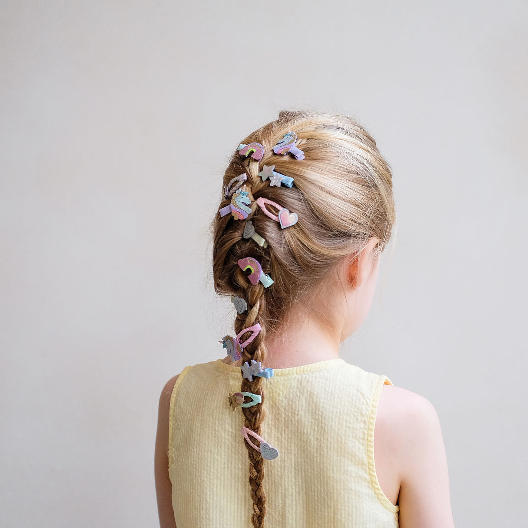 Mimi & Lula 8 Hair Clips, Mini Dreamy My Little Unicorn
