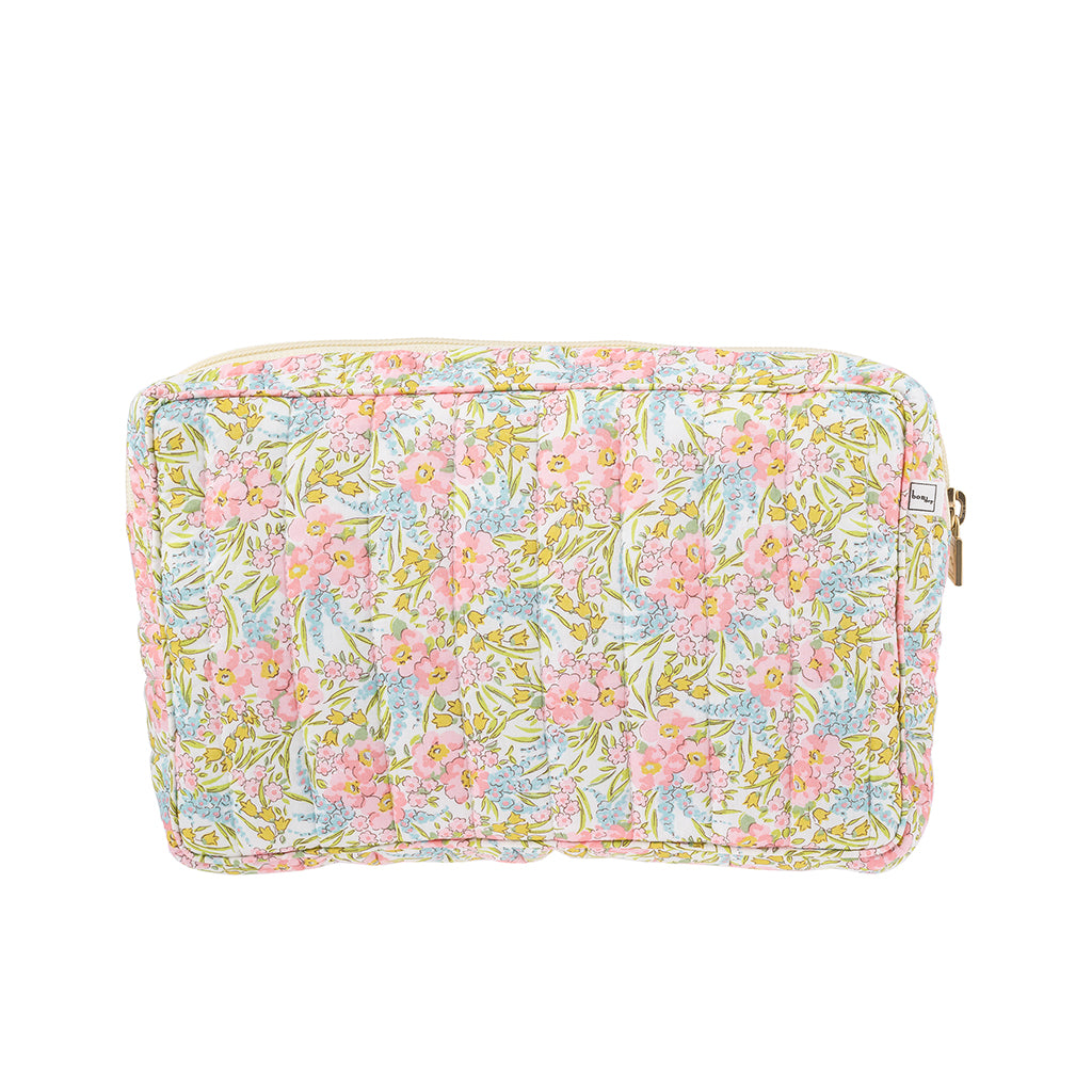 Bon Dep Pouch Small, Toiletry Pouch with Liberty - Swirling Petals Pink