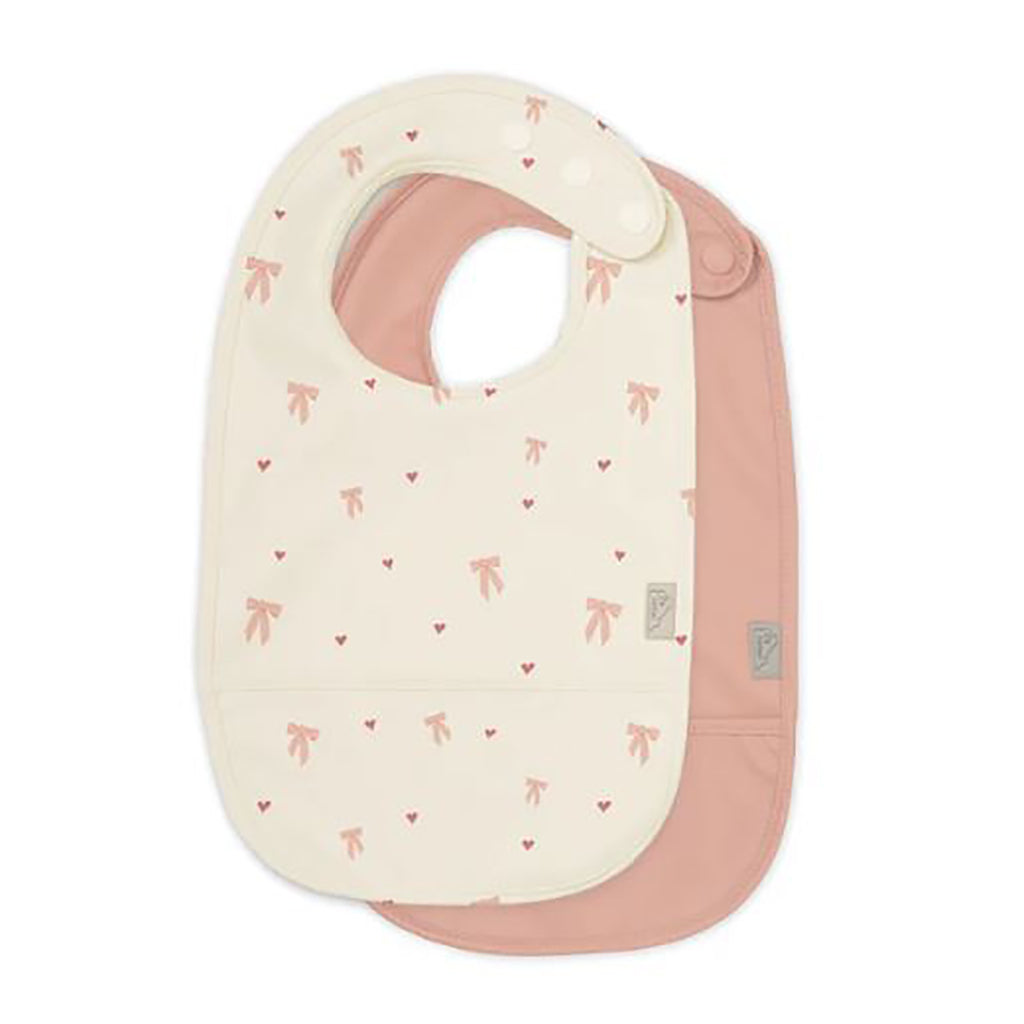 Cam Cam Bib with Pocket, 2-Pack - Bows