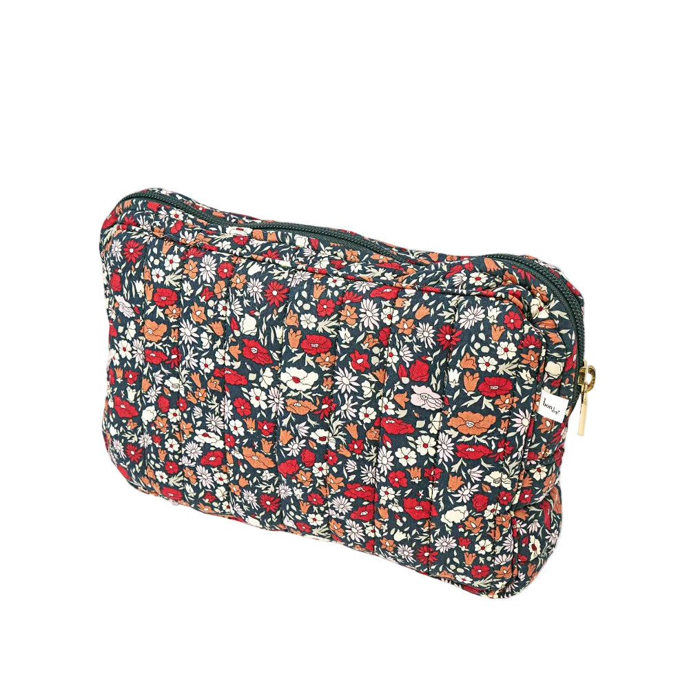 Bon Dep Pouch Small, Toiletry Bag with Liberty - Petal & Daisy