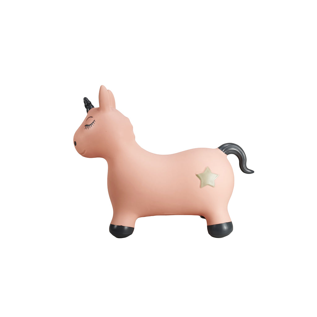"Find That Hippo, Bouncing Animal, Unicorn Luna - Blush/Pink"