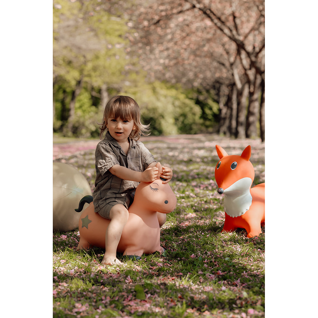 "Find That Hippo, Bouncing Animal, Unicorn Luna - Blush/Pink"