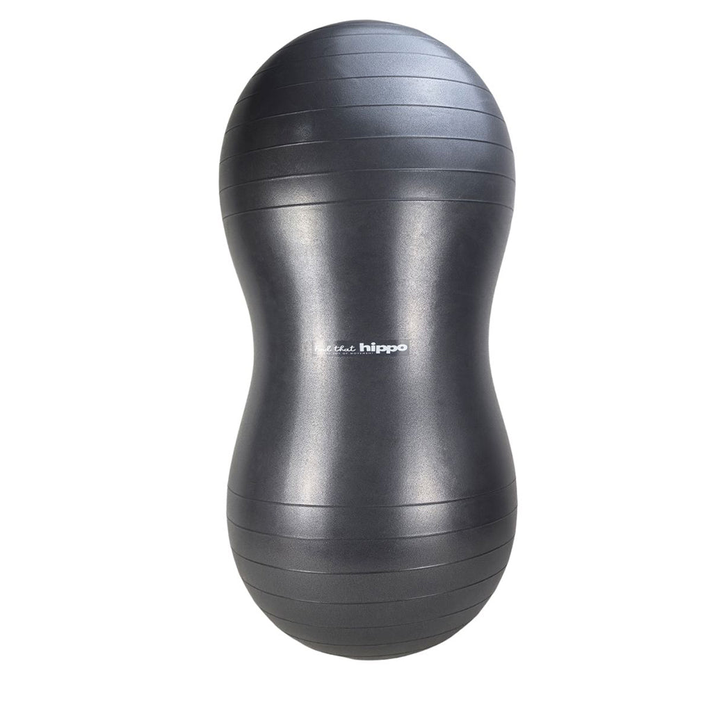 Find that Hippo Peanut-Shaped Balance Ball, Dark Grey