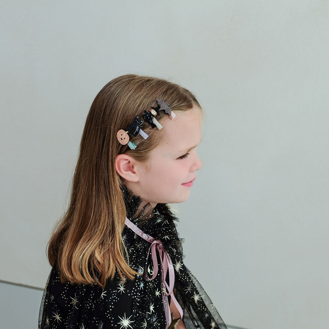 Mimi & Lula hair accessories, Set of 8 hair clips – Mini Halloween
