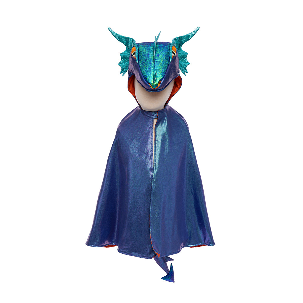 Great Pretenders Dress-Up Costume, Azure Metallic Dragon - Size 3-6 Years