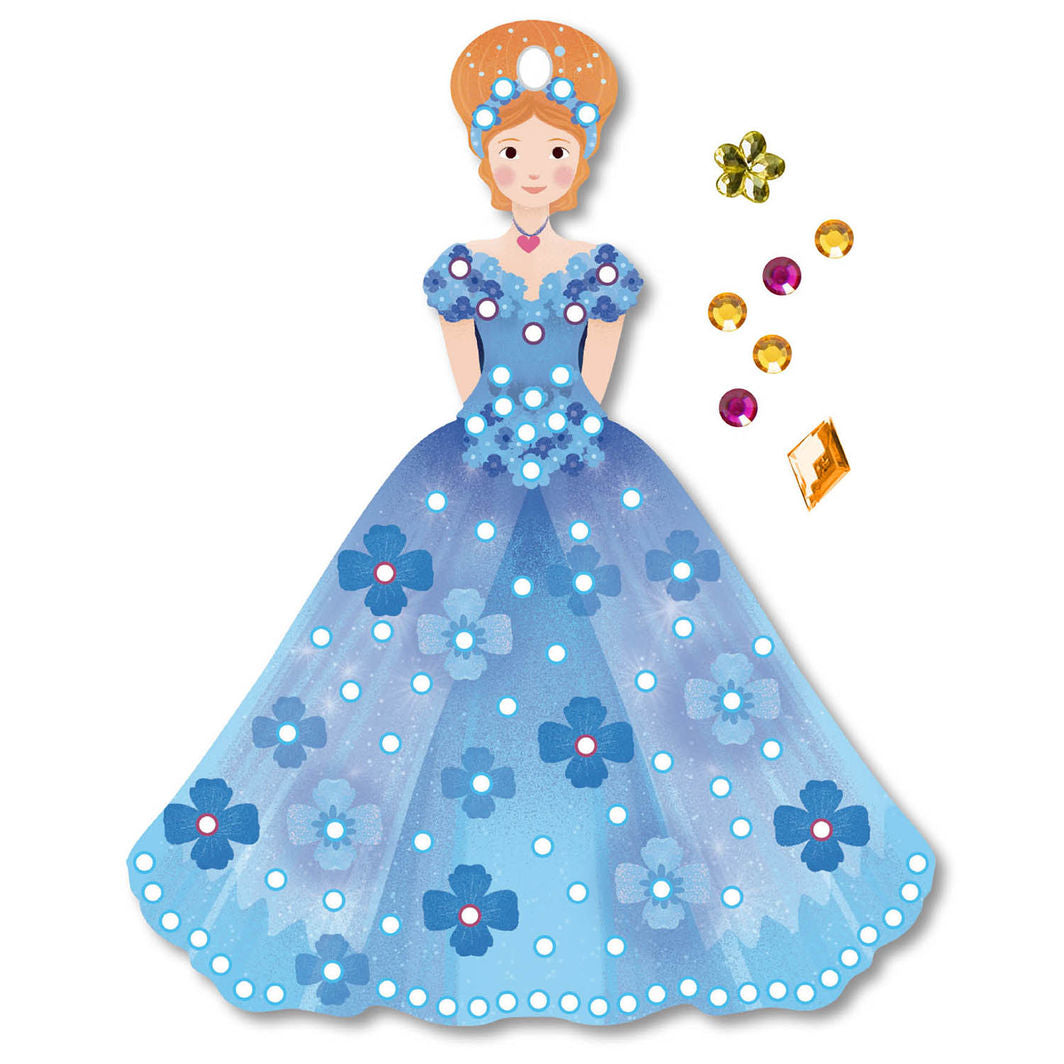Auzou Creative Set, Mosaic with Rhinestones - Princess
