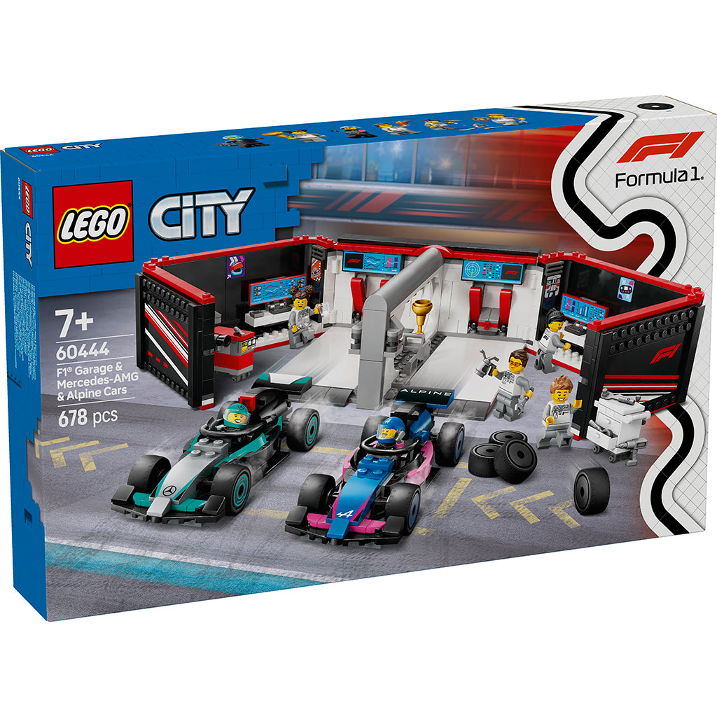 LEGO® City Project Alicia 2025, F1® Garage: Mercedes-AMG and Alpine Cars