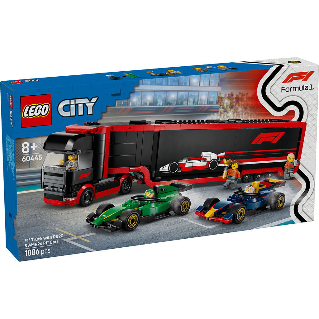 LEGO® City Project Alicia 2025, F1® Transport Truck with RB20 and AMR24 F1® Cars
