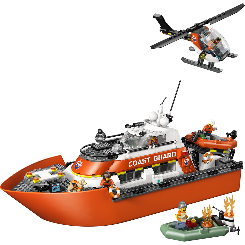 LEGO® City Coast Guard Rescue Boat and Helicopter