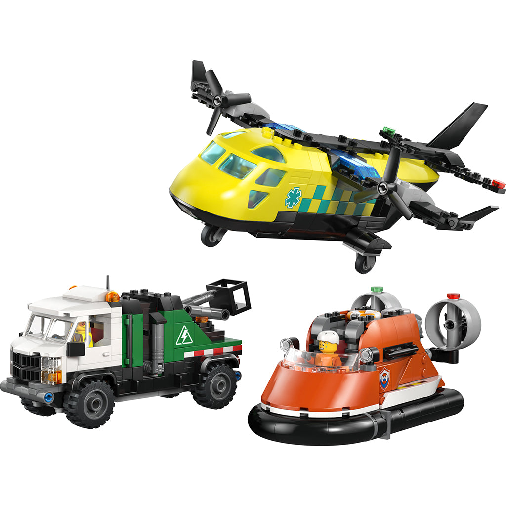 LEGO® City Remix – Airplane, Service Vehicle, and Hovercraft