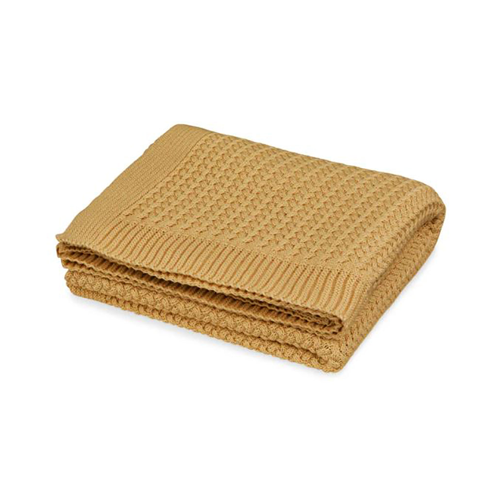 Cam Cam Harper Baby Knit Blanket, Honey