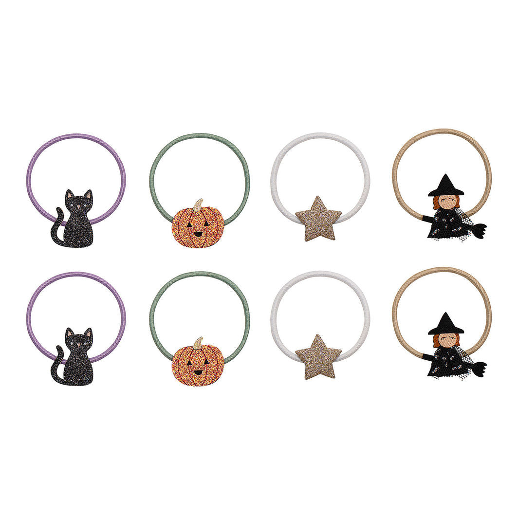 Mimi & Lula 8 hårelastikker - Mini Halloween