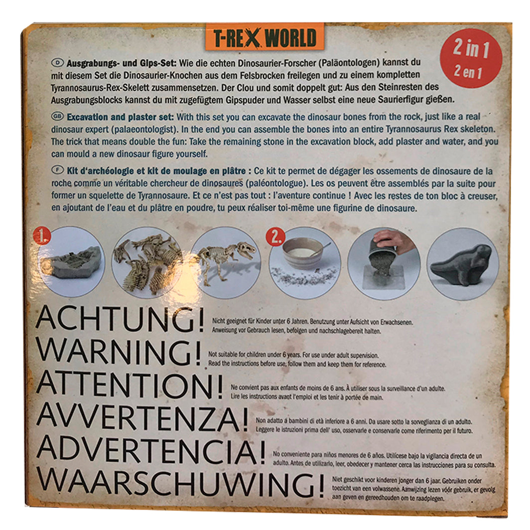 T-Rex Casting Kit: Mold, Excavate, Discover & Assemble a Dinosaur Skeleton