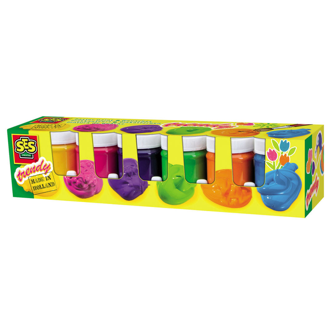 SES Creative Poster Paints, Multicolor Set of 6 x 45 ml