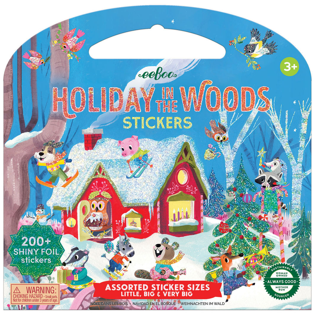 eeBoo Sticker Book, Christmas in the Forest
