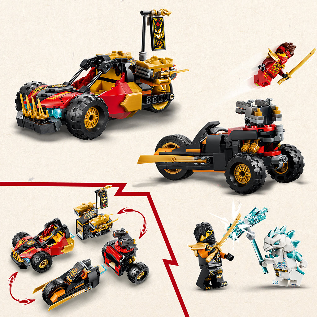 LEGO® NINJAGO® Kai and Cole’s Combo Vehicles Playset 71864