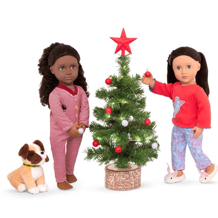Our Generation Doll Accessory, Christmas Tree with Lights