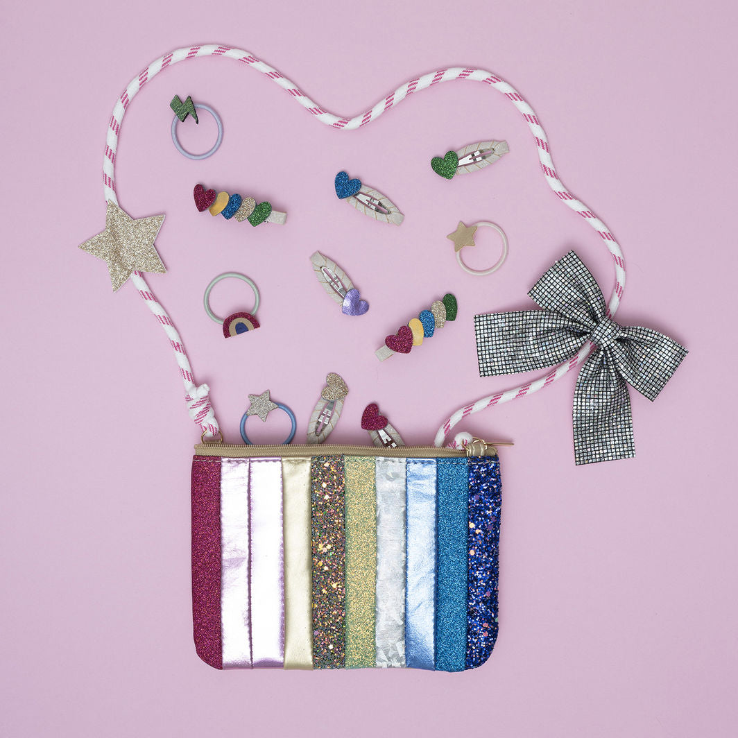 Mimi & Lula - 8 Hair Elastics - Mini Rainbow Dancing Queen