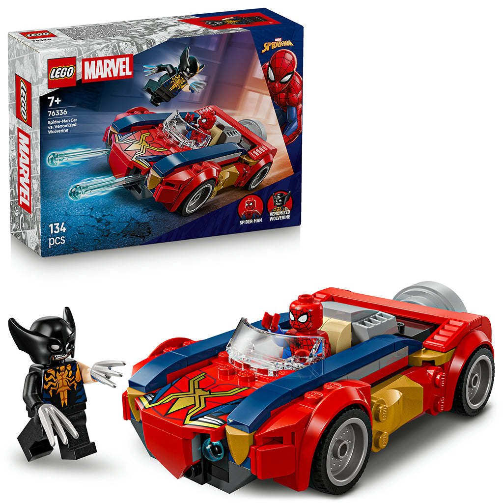 LEGO® Marvel Spider-Man Car vs. Venomized Wolverine