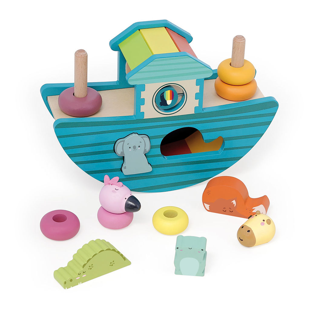 Vilac Wooden Shape Sorter, Animal Ark