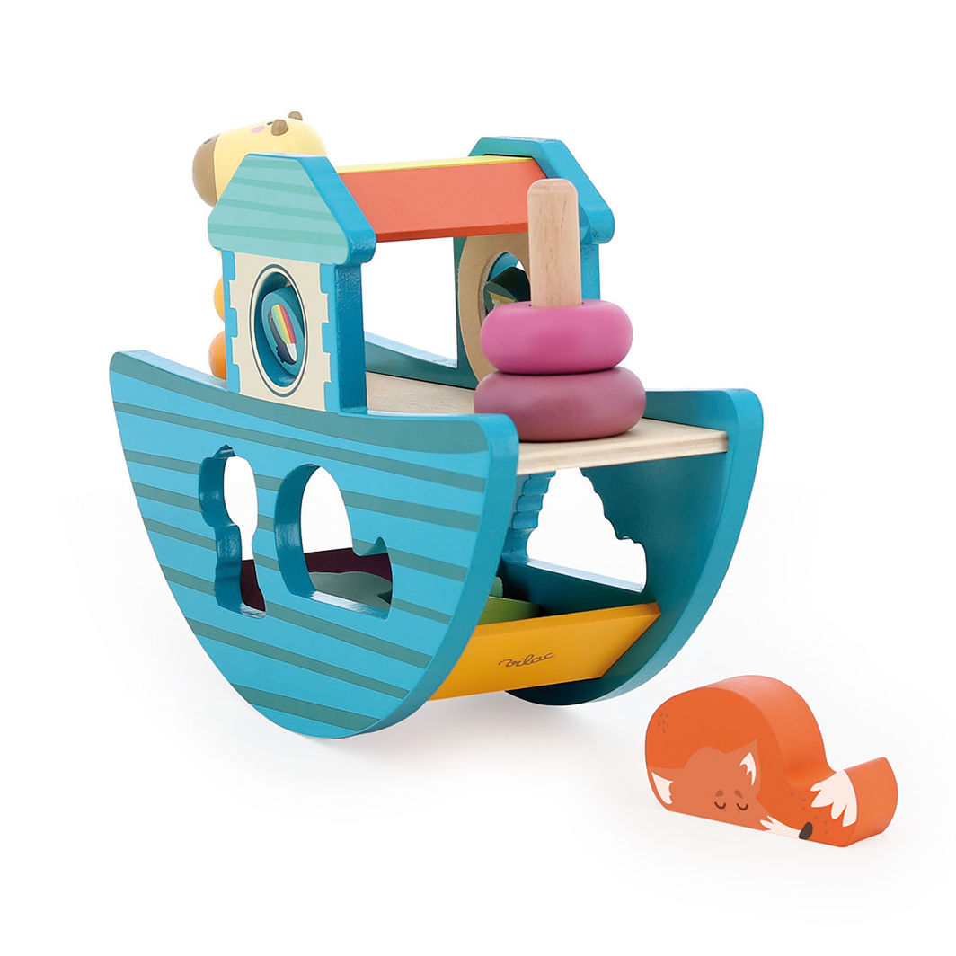 Vilac Wooden Shape Sorter, Animal Ark