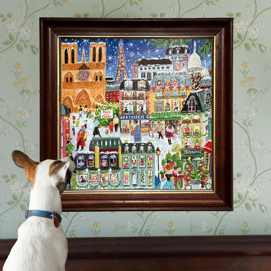 eeBoo Puzzle 1000 Pieces, Paris Christmas