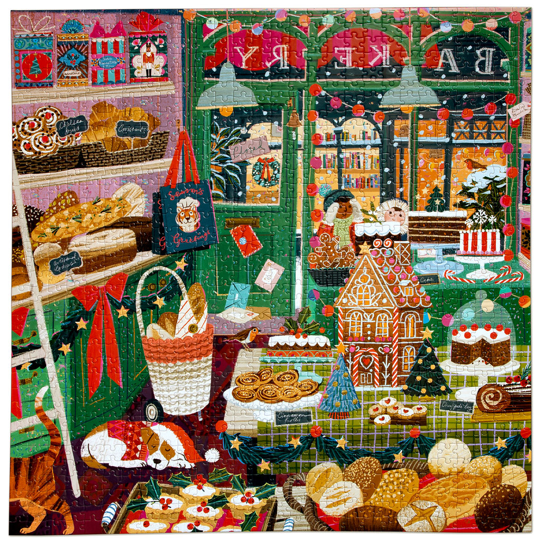 eeBoo Puzzle 1000 Pieces, Holiday Bakery