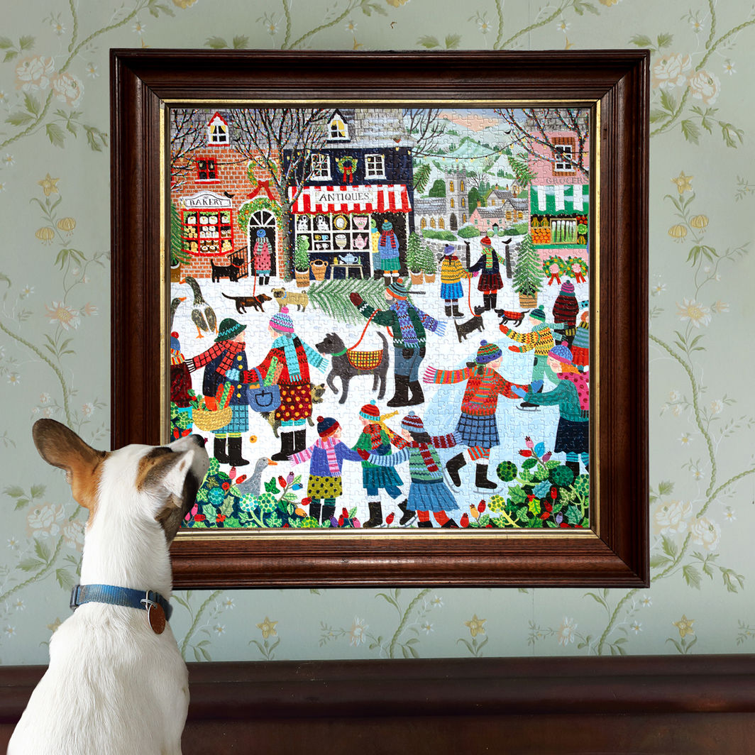 eeBoo Puzzle 1000 Pieces, Christmas in the Square