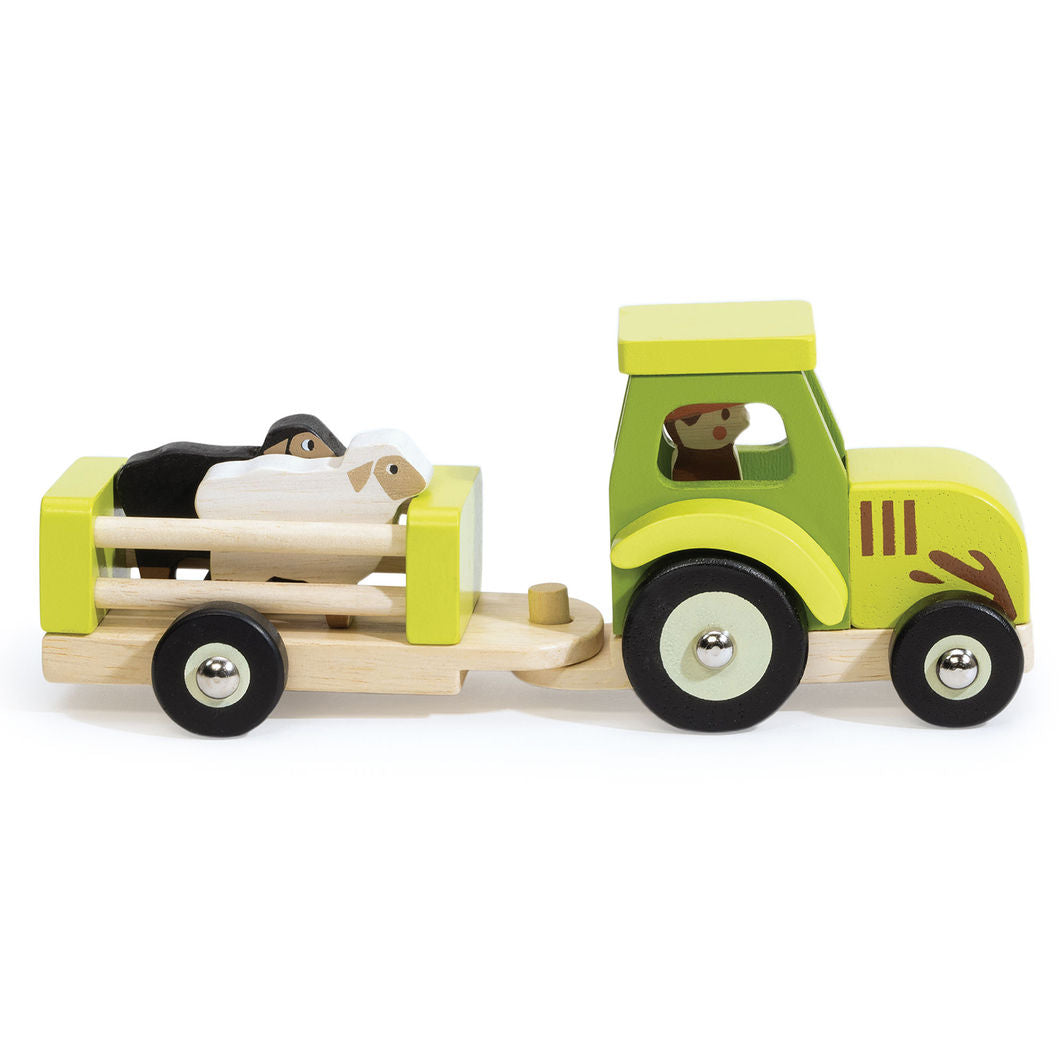 Mentari, Tractor with Trailer and Sheep