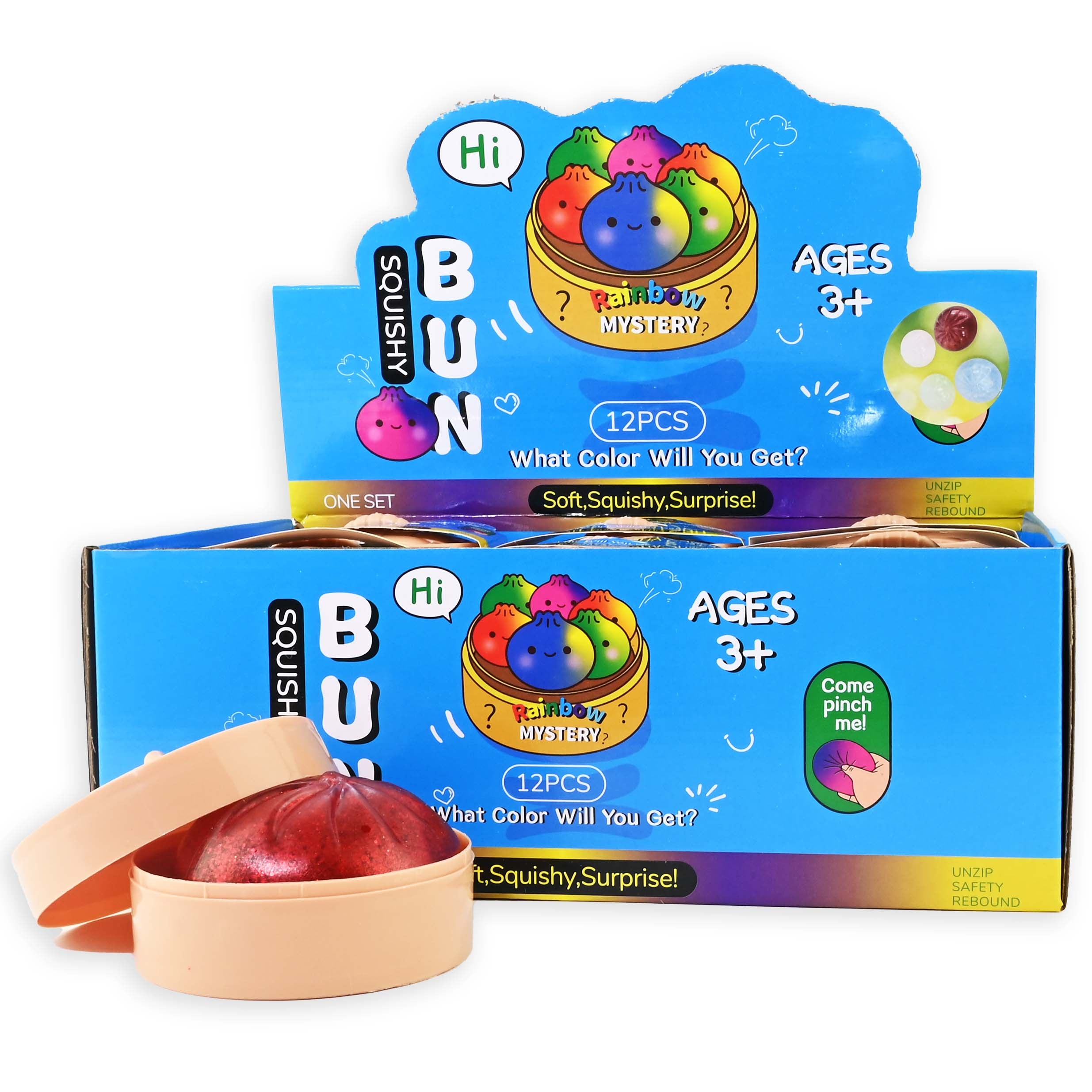 Robetoy, Squishy Dumpling, Glitter - assorted