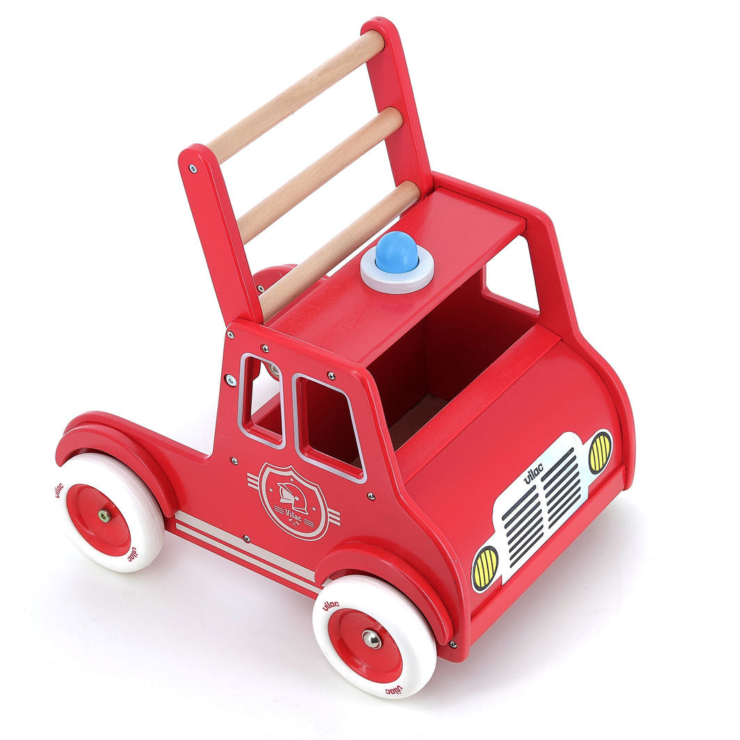 Vilac Push Cart, Fire Truck