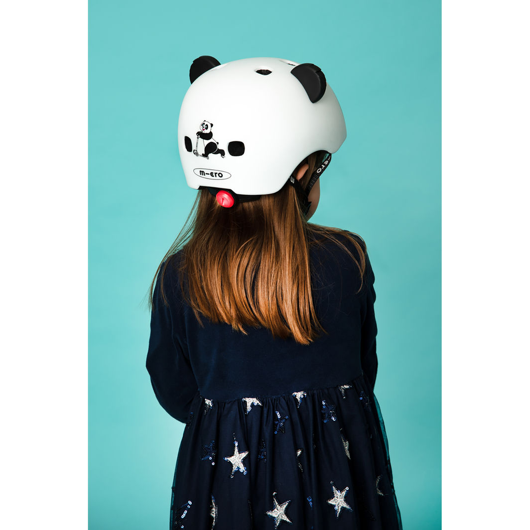 Micro Helmet, 3D Panda - Size S (Ages 2-5)
