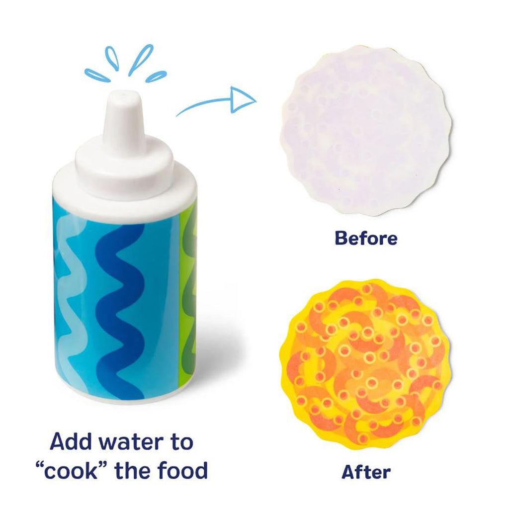Melissa & Doug Water Wow Play Food with Water-Activated Color Change, Cooktop with Pot