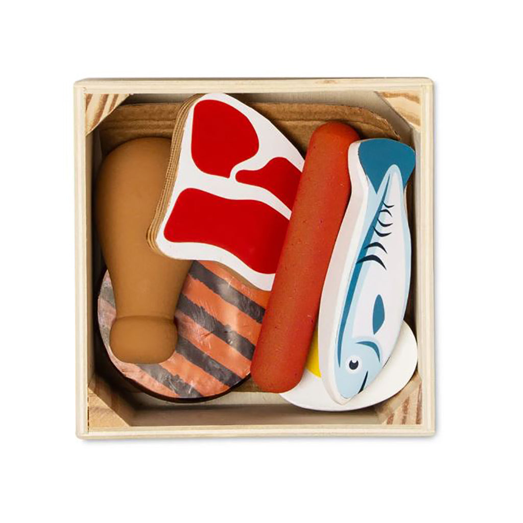 Melissa & Doug Wooden Play Food, Protein Foods