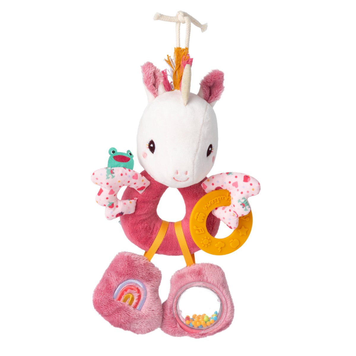 Lilliputiens Activity Toy, Lena Rattle with Teething Ring