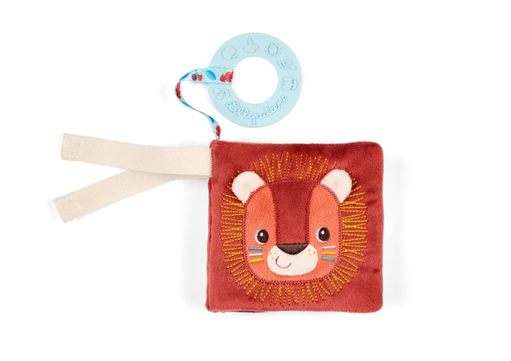 Lilliputiens, Jack Fabric Book for Baby with Teething Ring