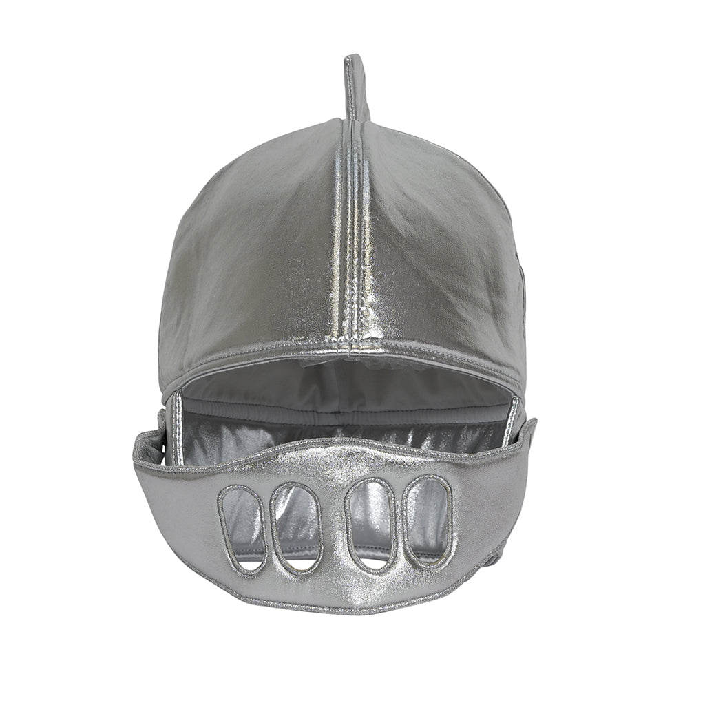 By Astrup Costume, Soft Knight Helmet, Silver - From 3 Years