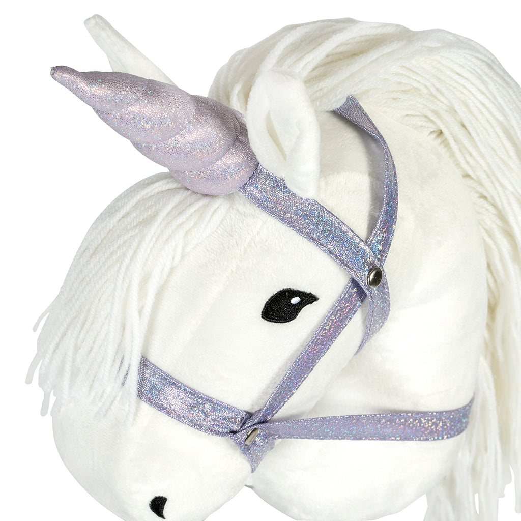 By Astrup Removable Unicorn Horn and Halter for Hobby Horses, Purple (Hobby Horse not included)