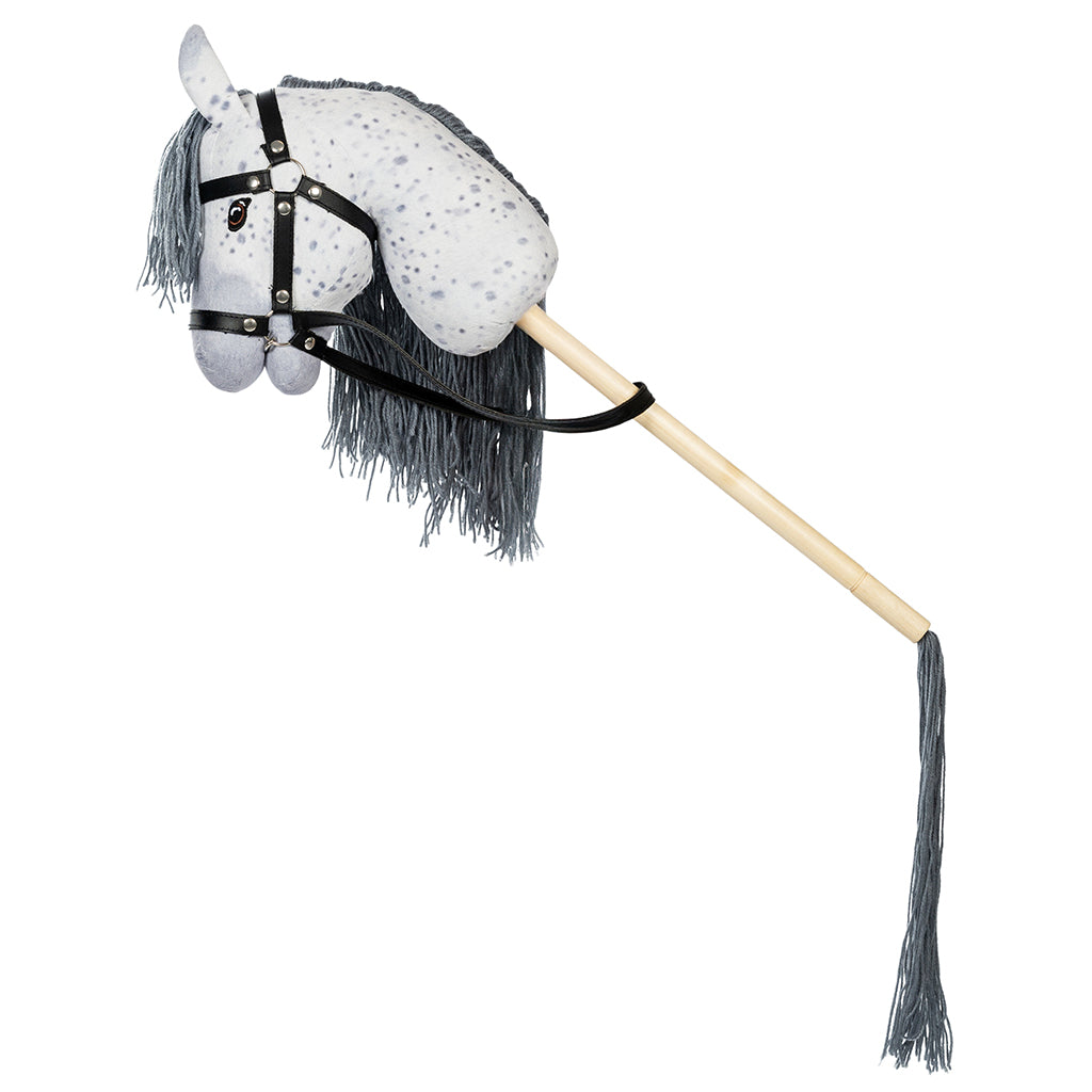 By Astrup Hobby Horse with Tail and Backpack, Dapple Gray - Star