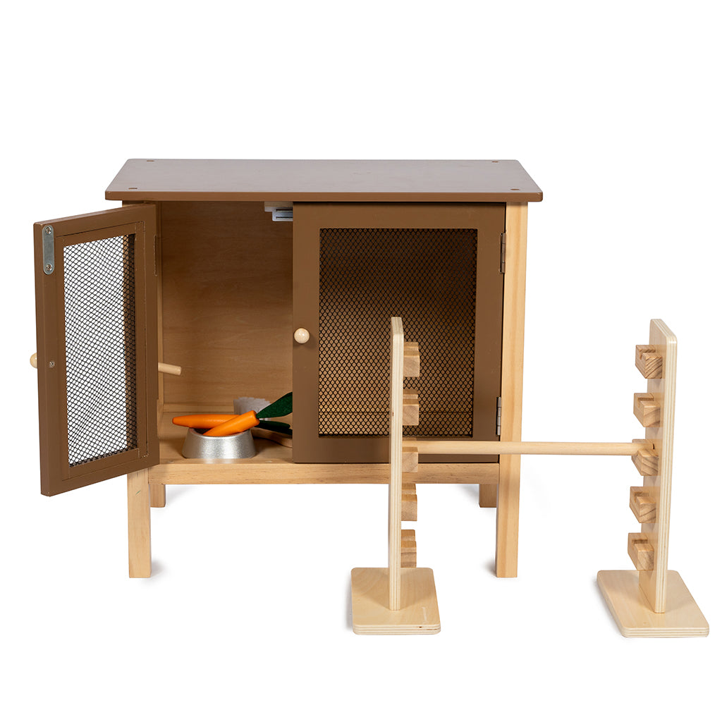By Astrup Rabbit Hutch and Jump Course for Plush Bunny Toys