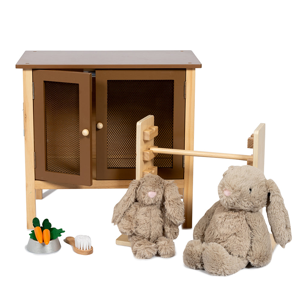 By Astrup Rabbit Hutch and Jump Course for Plush Bunny Toys