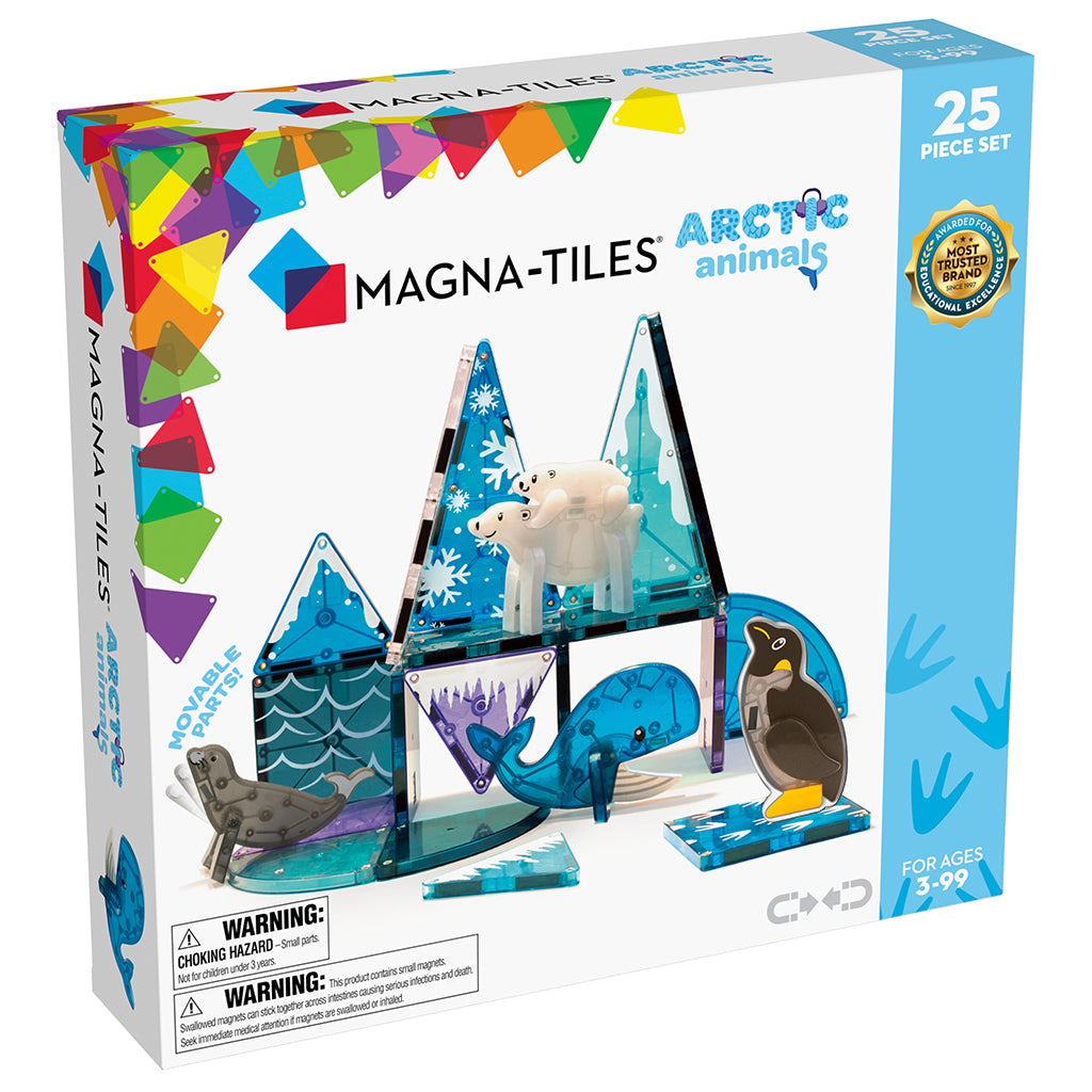 Magna-Tiles Magnetic Building Set, Arctic Animals - 25 Pieces