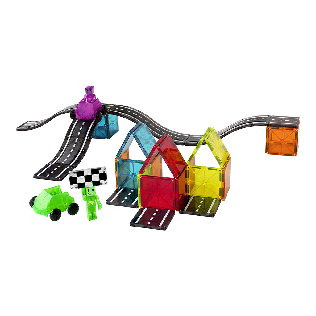 Magna-Tiles Downhill Duo, Magnetic Building Set with 40 Pieces