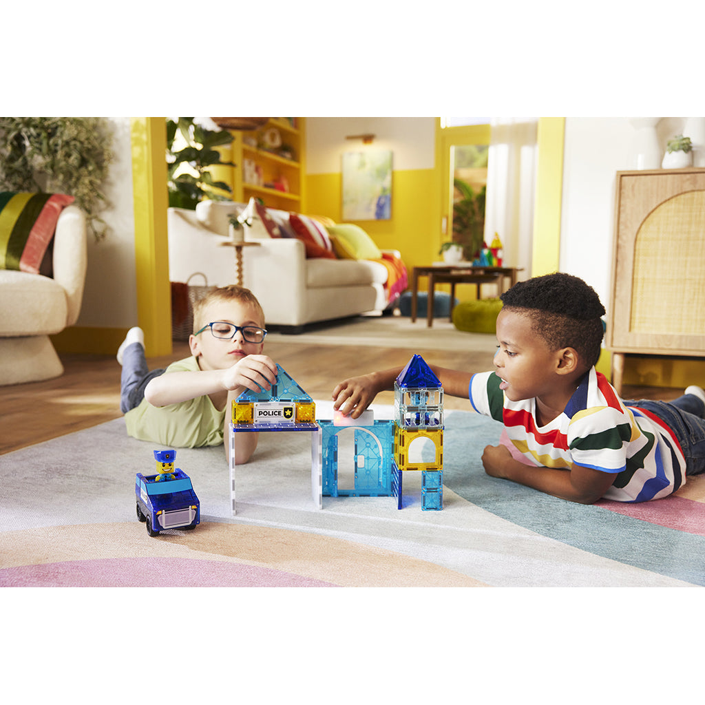 Magna-Tiles Magnetic Building Set, Police Station 36 Pieces