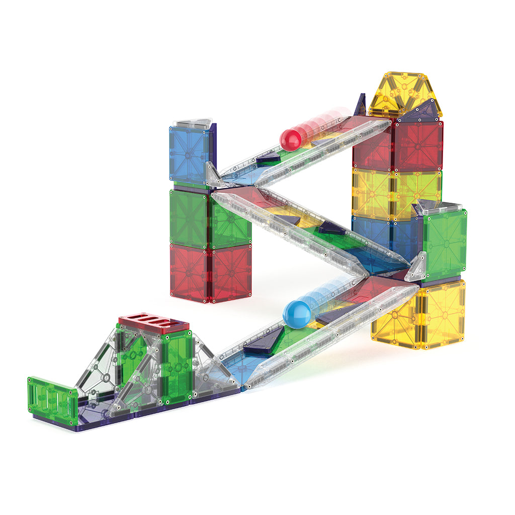 Magna-Tiles Magnetic Building Set, Rail Racer - Pieces