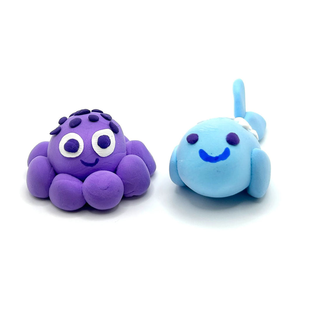 Ooly Self-Hardening Clay - Ocean BFFs 4 Colors - Creatibles