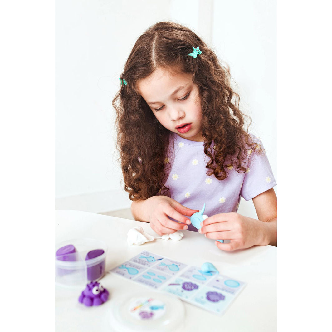 Ooly Self-Hardening Clay - Ocean BFFs 4 Colors - Creatibles