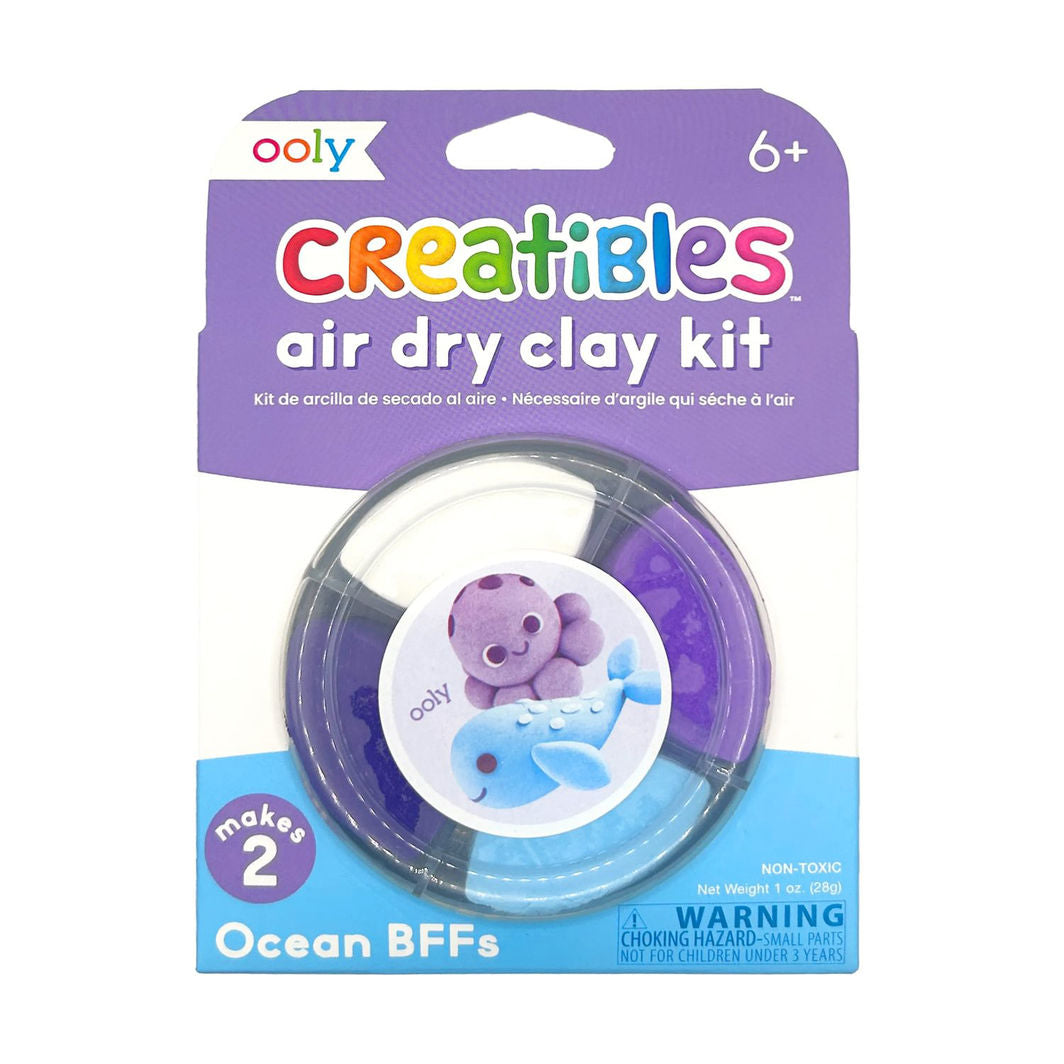 Ooly Self-Hardening Clay - Ocean BFFs 4 Colors - Creatibles