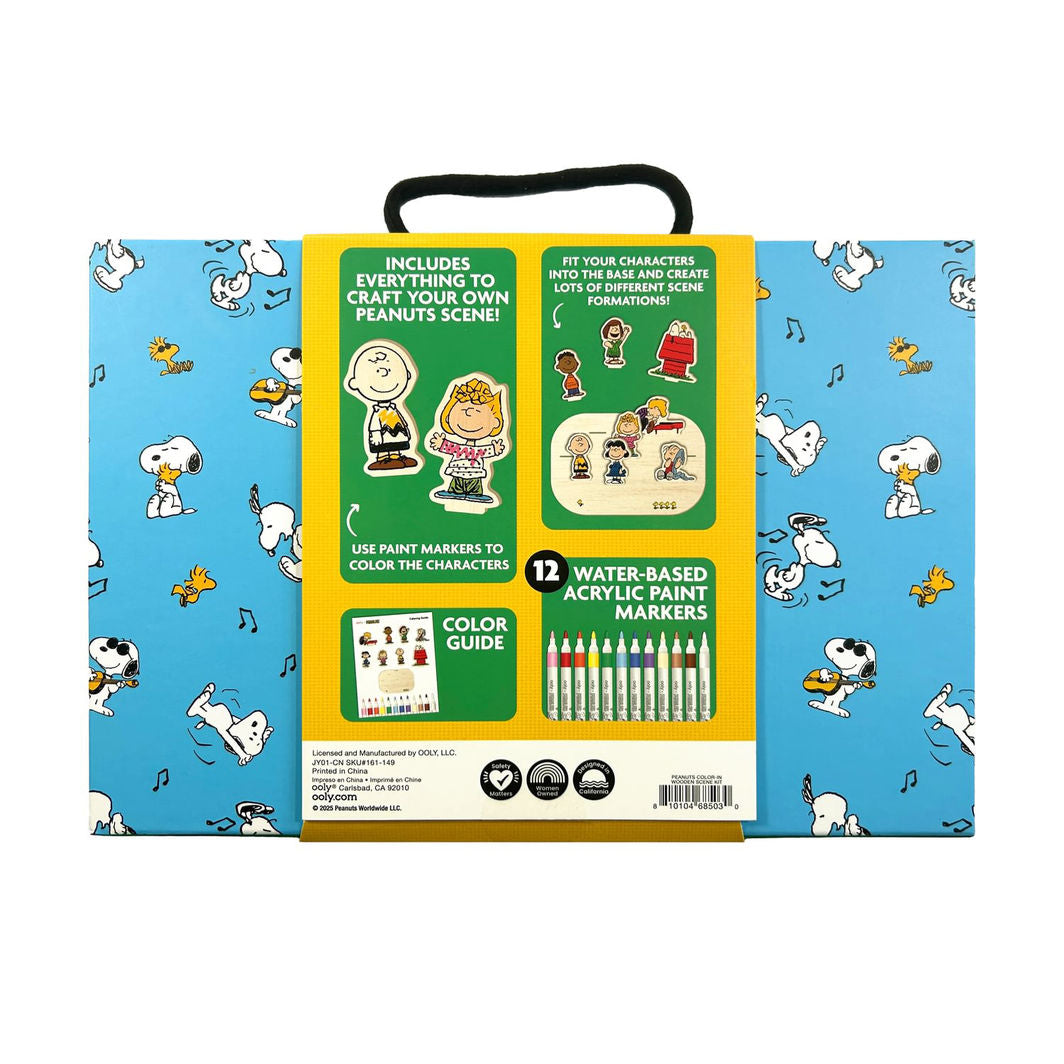 Ooly 3D Cartoon Wooden Decoration Set, Peanuts